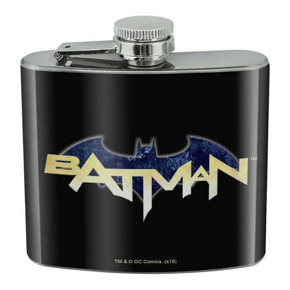 Batman Logo Stainless Steel 5oz Hip Drink Kidney Flask