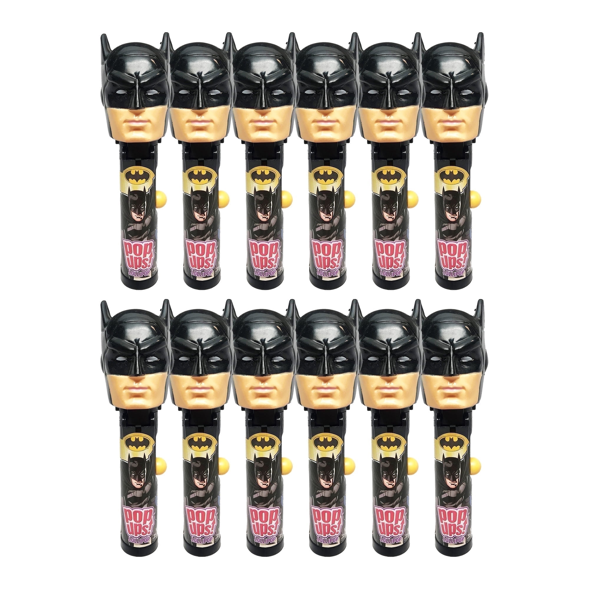 Batman Lollipop Holder Case, 12 Count, Includes Lollipops