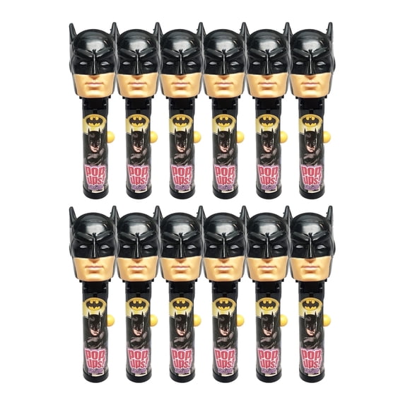 Batman Lollipop Holder Case, 12 Count, Includes Lollipops