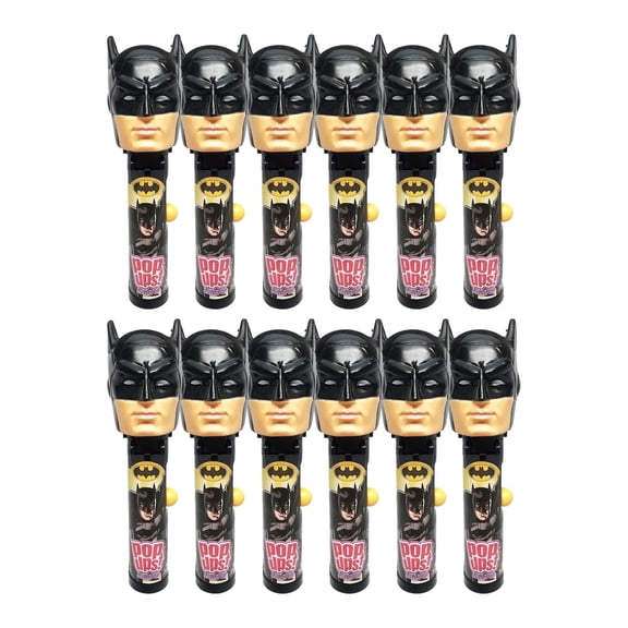 Batman Lollipop Holder Case, 12 Count, Includes Lollipops