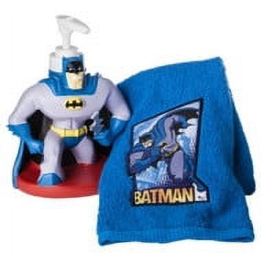 Batman Soap or Lotion Dispenser with Fingertip Towel - Gift Set