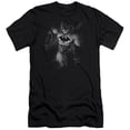 thumbnail image 1 of Batman & Materialized Adult Cotton Premium Canvas Brand Slim Fit 30-1 T-Shirt, Black - 2X, 1 of 1