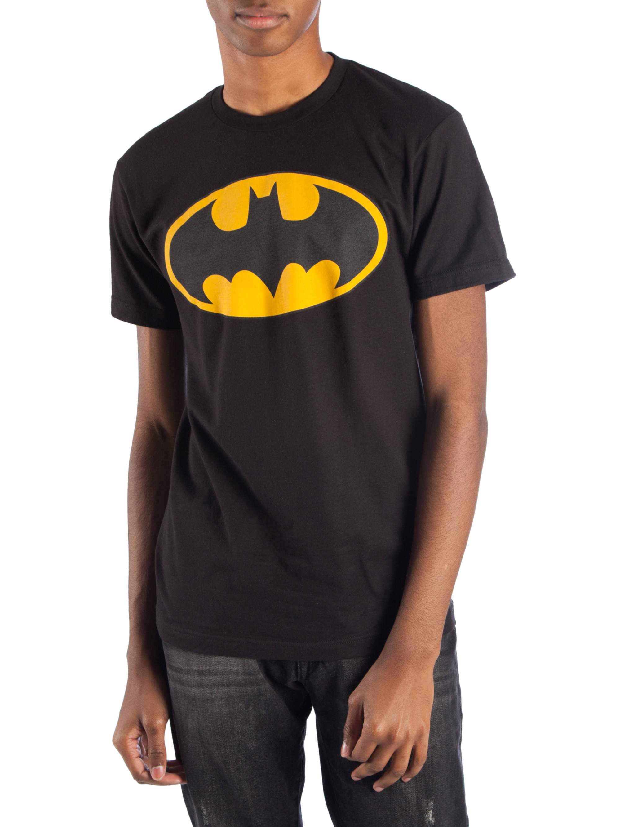 Batman Men's & Big Men's Classic Logo Reflective Graphic Tee, Sizes S-3XL, Batman Mens T-Shirts - image 1 of 1