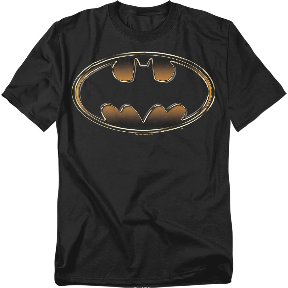 Batman Vintage Bat Logo on Gold T-Shirt main image 1