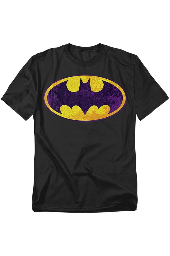 Batman T-Shirt Bm Neon Distress Logo Unisex Graphic Tee For Men & Women
