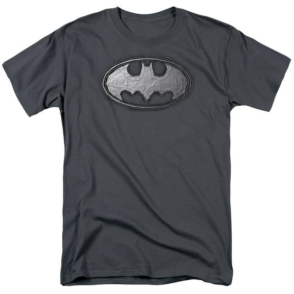Batman Men's  Duct Tape Logo T-shirt Charcoal