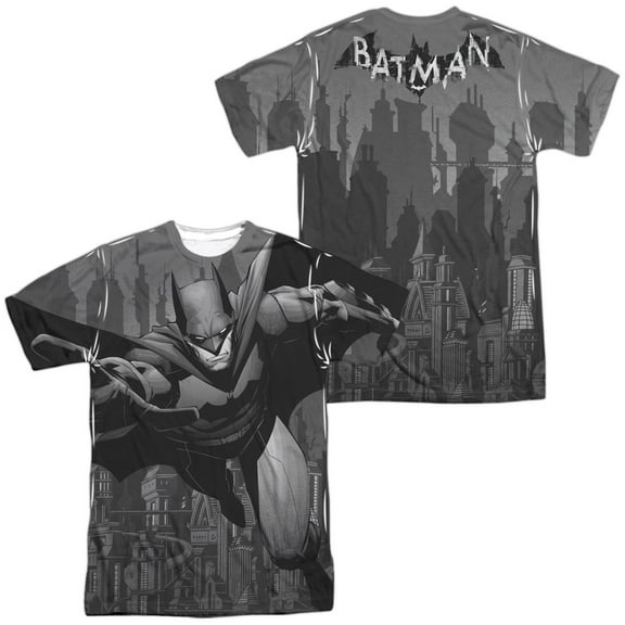 Batman Grey Race Unisex Adult Sublimated Costume T Shirt (Front/Back), X-Large