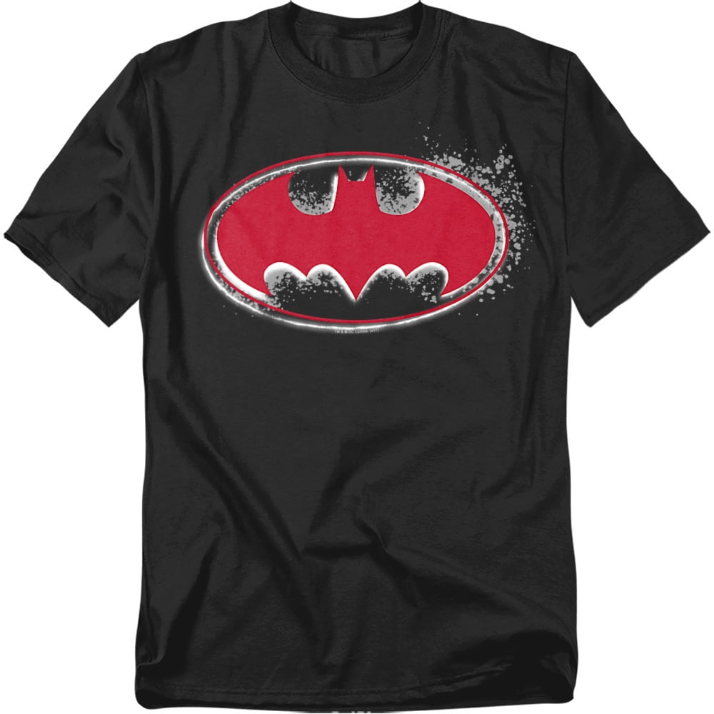 Batman BAT LOGO TRI COLOUR DOTS OFFICIAL T-SHIRT Black Unisex - DC Comics Hero e
