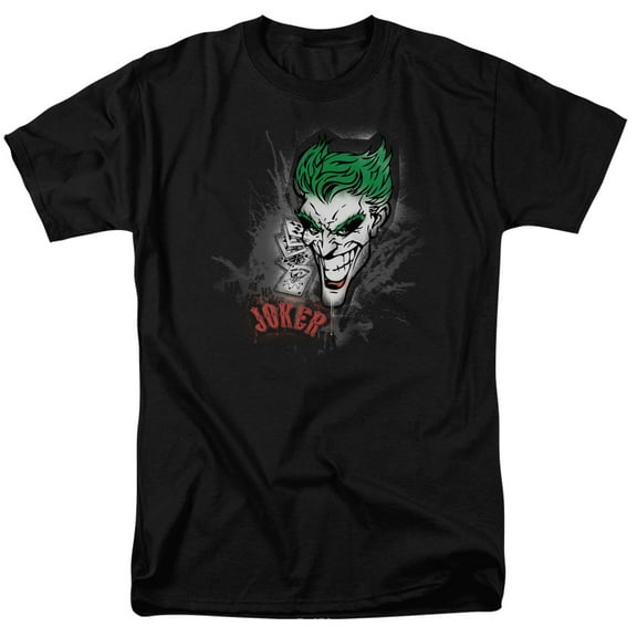 Batman Men's Joker Sprays The City T-shirt Large Black