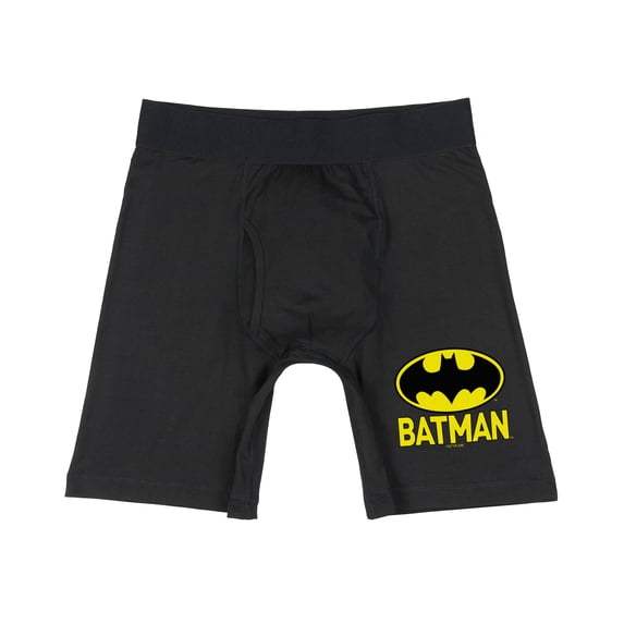 Batman Men's Logo Design Long Leg Boxers Underwear