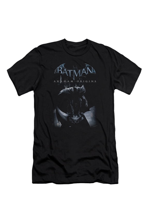 Batman Men's  Perched Cat Slim Fit T-shirt Black
