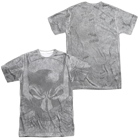 Batman Rooted Bat Skull Unisex Adult Sublimated Costume T Shirt (Front/Back), X-Large