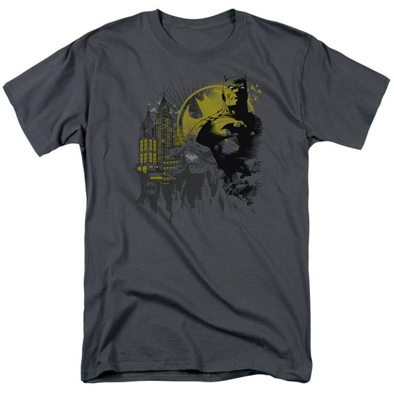 Batman Men's The Dark City T-shirt X-Large Charcoal