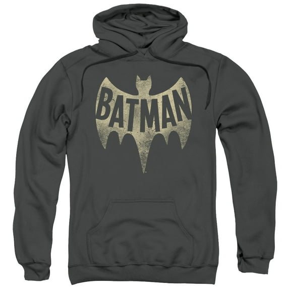 Batman Men's  Vintage Logo Hooded Sweatshirt Black
