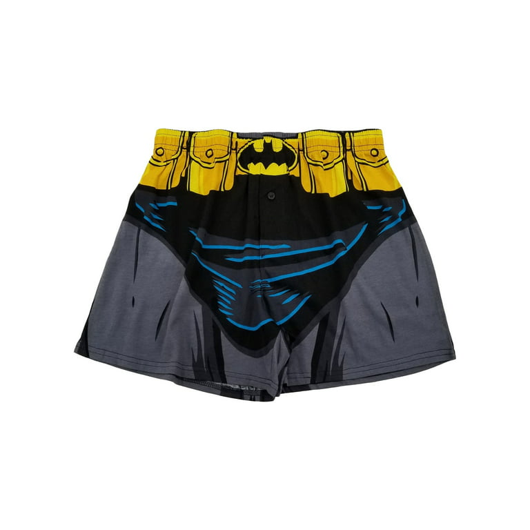Batman Mens Black & Gray Character Underwear Boxers Boxer Shorts XX-Large 