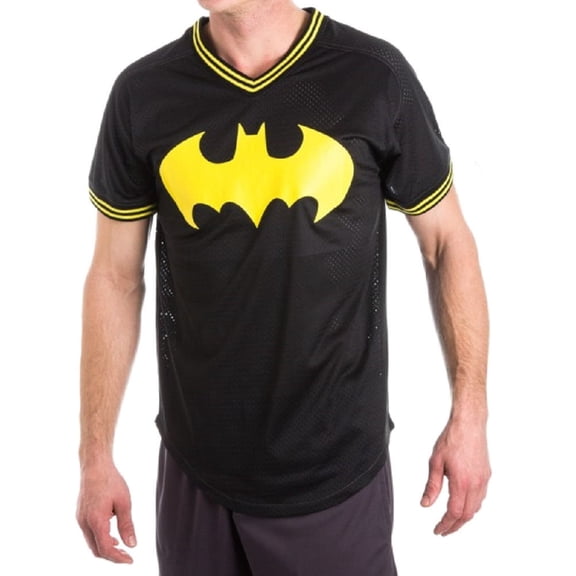 Batman Mens' Mesh Jersey T-Shirt (Small)