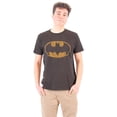thumbnail image 1 of Junk Food Batman Distressed Logo Black Adult T-shirt, 1 of 1