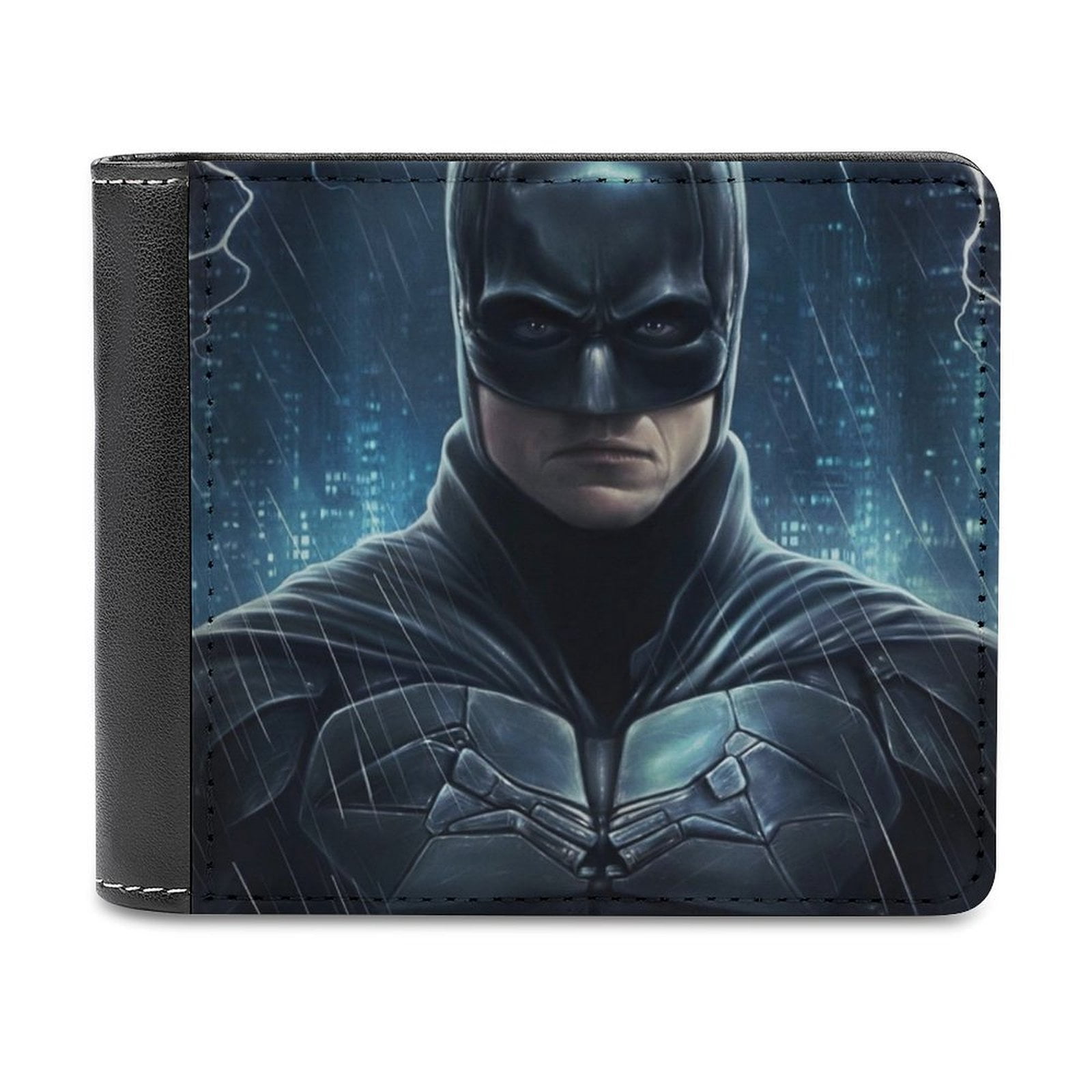 Batman Mens Wallet Genuine Leather Bifold Extra Capacity Bifold Wallet ...