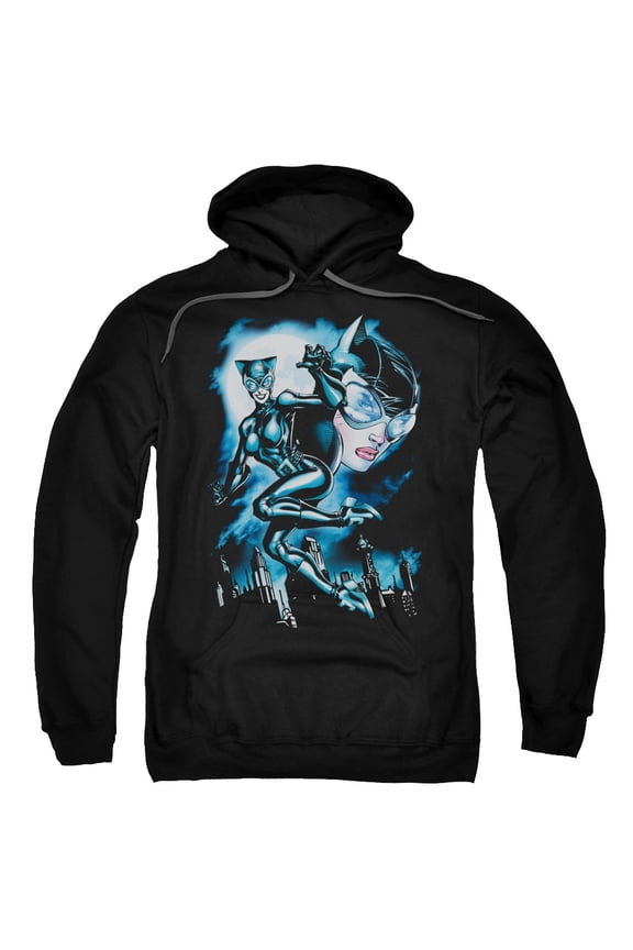 - Moonlight Cat - Pull-Over Hoodie - Large