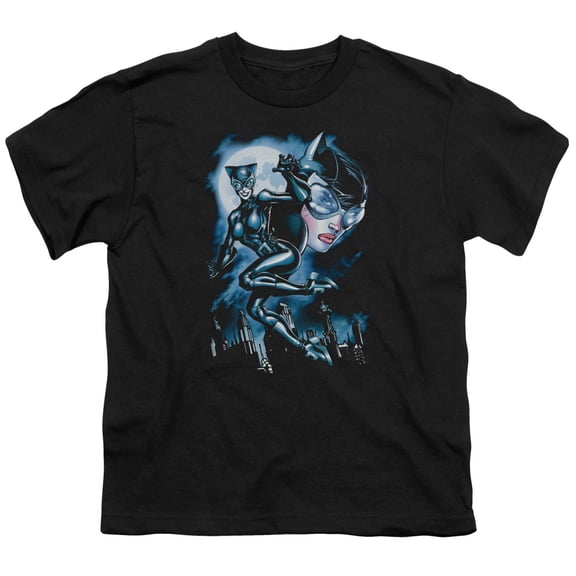 Batman - Moonlight Cat - Youth Short Sleeve Shirt - Large