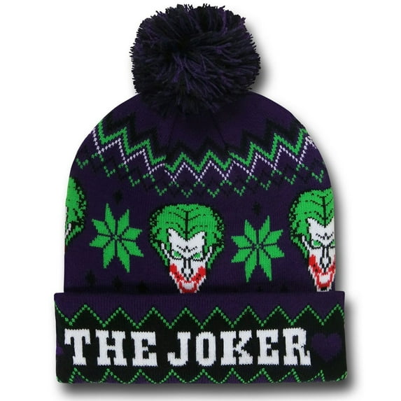 Batman Movie - The Joker Beanie - Joker Winter Hat ( One Size)