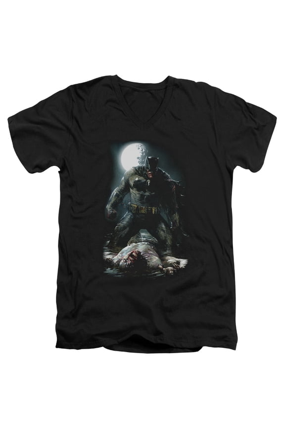 Batman - Mudhole - Slim Fit V Neck Shirt - Medium