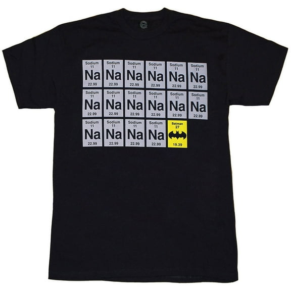Batman NA NA NA Sodium Periodic Table T-Shirt