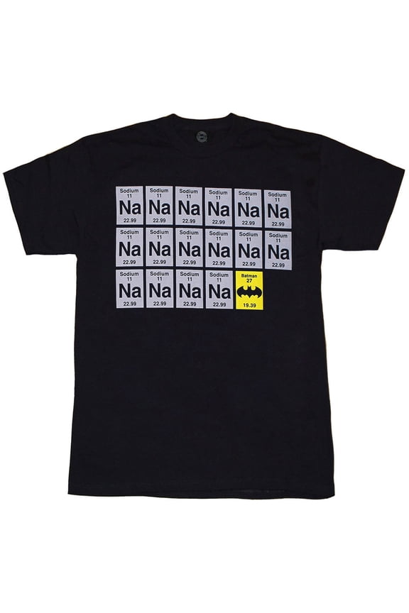 Batman NA NA NA Sodium Periodic Table T-Shirt