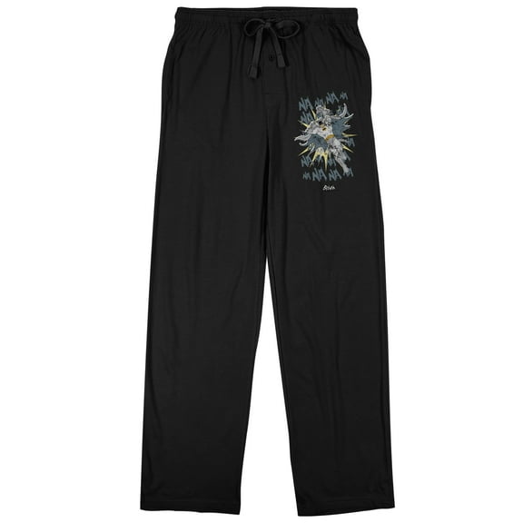 Batman Na Na Na Na Batman Men's Black Sleep Pajama Pants-Medium