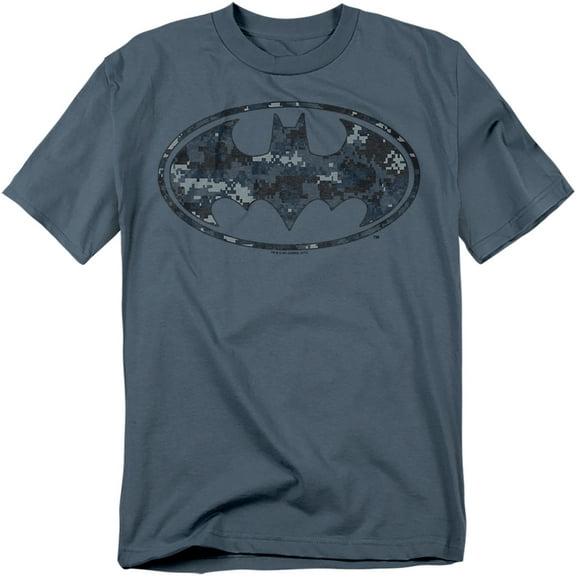 Batman T-Shirt Navy Camo Shield Unisex Graphic Tee For Men & Women