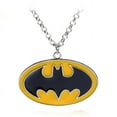 thumbnail image 1 of Batman Necklace Anti-Tarnish Silverplated Yellow and Black Pendant Jewelry 327BM, 1 of 5