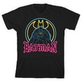 thumbnail image 1 of Batman Neon Batman and Signal Boy's Black T-shirt-XS, 1 of 4