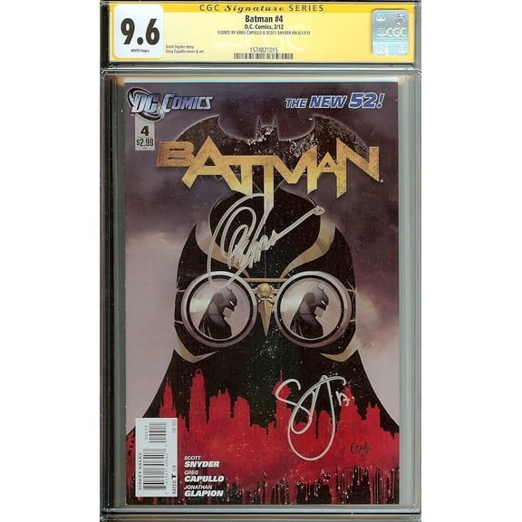Batman New 52 #4 Signed Snyder & Capullo CGC 9.6