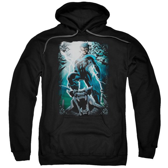 Batman Night Light Adult Pullover Hoodie Sweatshirt Black