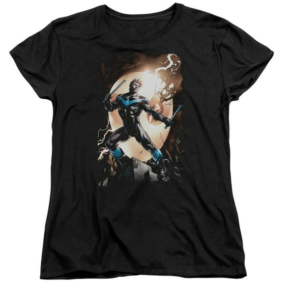 Batman - Nightwing Against Owls - Women's Short Sleeve Shirt - Small