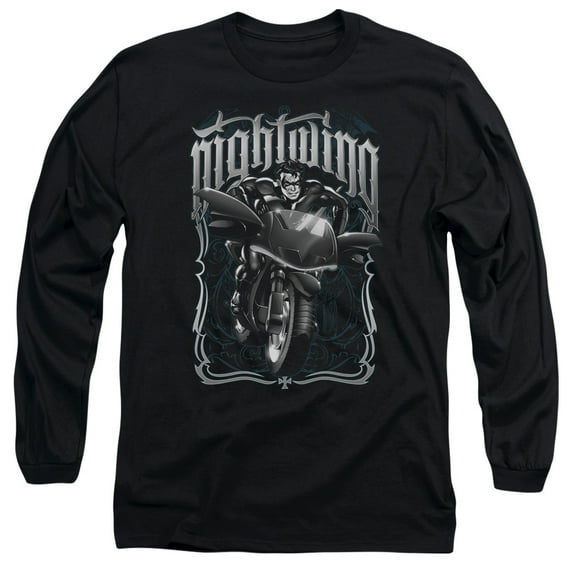 Batman - Nightwing Biker - Long Sleeve Shirt - X-Large
