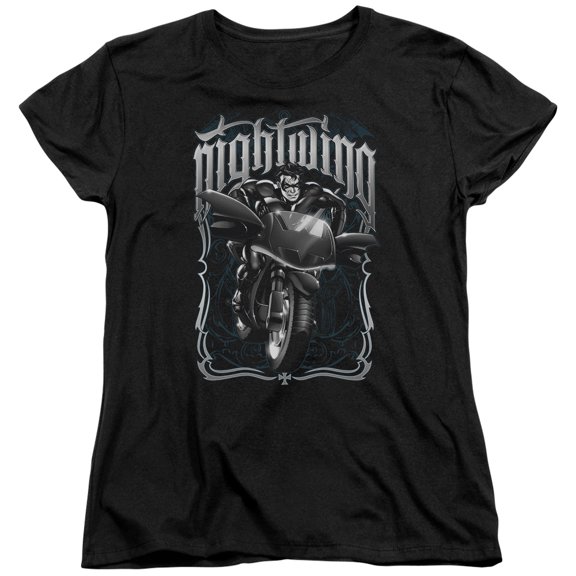 Batman - Nightwing Biker - Women's Short Sleeve Shirt - Large