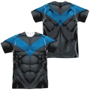 Batman - Nightwing Blue Uniform Front/Back Print - Short Sleeve Shirt - Small