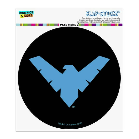 Batman Nightwing Logo Automotive Car Window Locker Circle Bumper Sticker