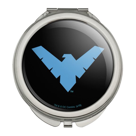Batman Nightwing Logo Compact Travel Purse Handbag Makeup Mirror