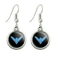 thumbnail image 1 of Batman Nightwing Logo Novelty Dangling Drop Charm Earrings, 1 of 5