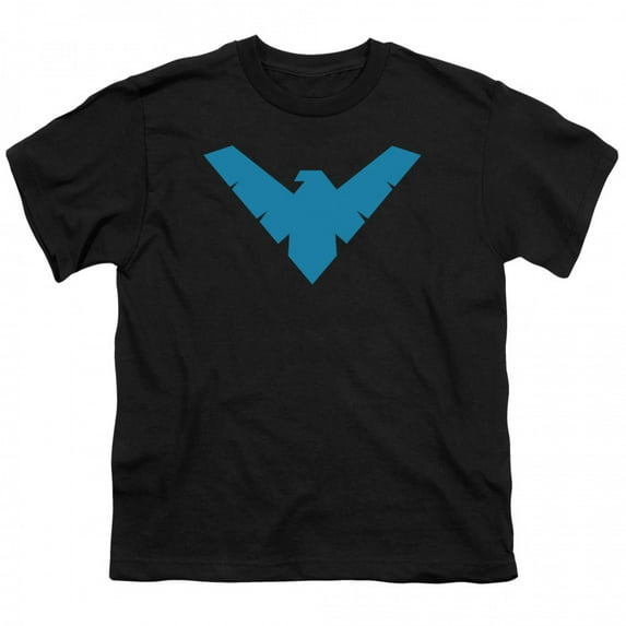 Batman Little Boys' Nightwing Symbol Childrens T-shirt 4 Black