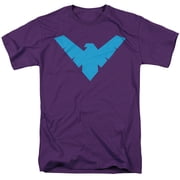 Batman Nightwing Symbol Unisex Adult T Shirt, Purple, 3X-Large