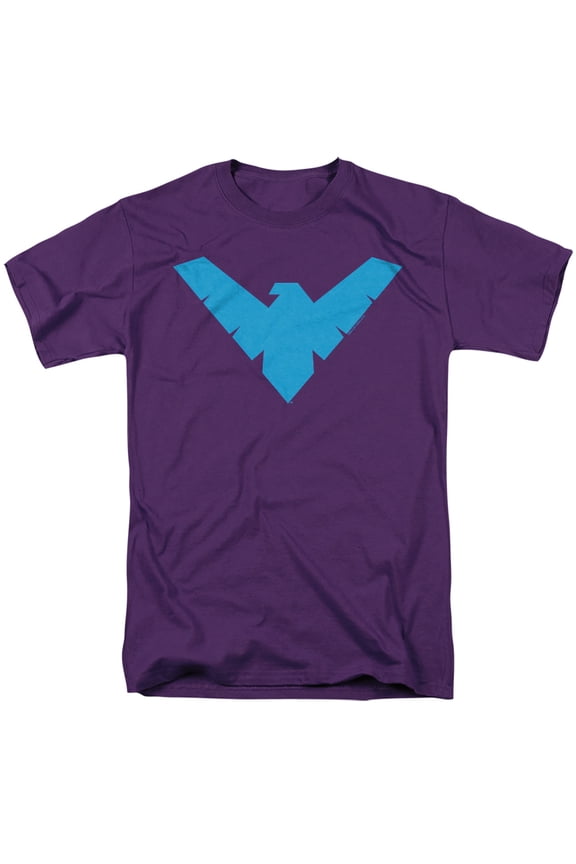 Nightwing Symbol Unisex Adult T Shirt, Purple, 3X-Large