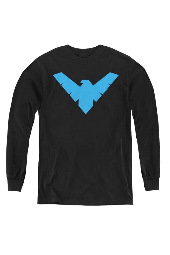 Batman - Nightwing Symbol - Youth Long Sleeve Shirt - Medium
