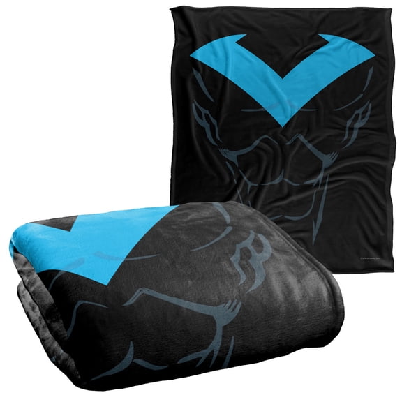 Batman Nightwing Uniform Officially Licensed Silky Touch Super Soft Throw Blanket 50' x 60'