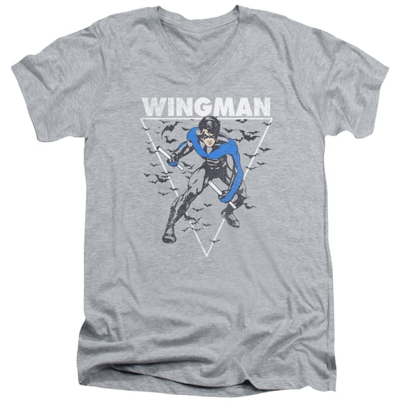 Batman - Nightwingman - Slim Fit V Neck Shirt - Medium