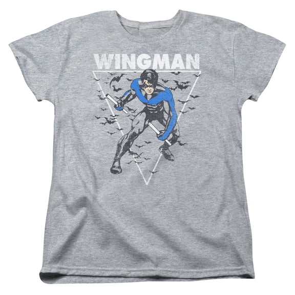 Batman/Nightwingman Womens Short Sleeve Shirt