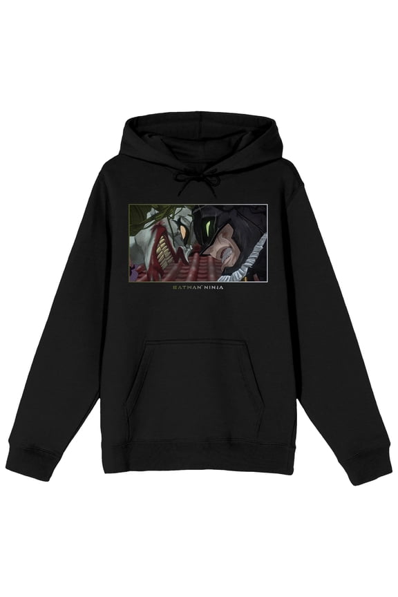 Batman Ninja Batman and Joker Samurai Showdown Men's Black Sweatshirt-3XL