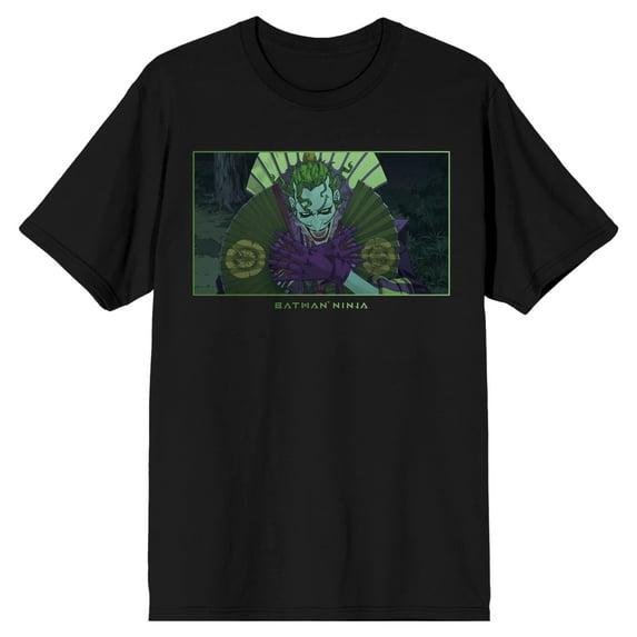 Batman Ninja Joker Character Men's Black Graphic Tee-XXL